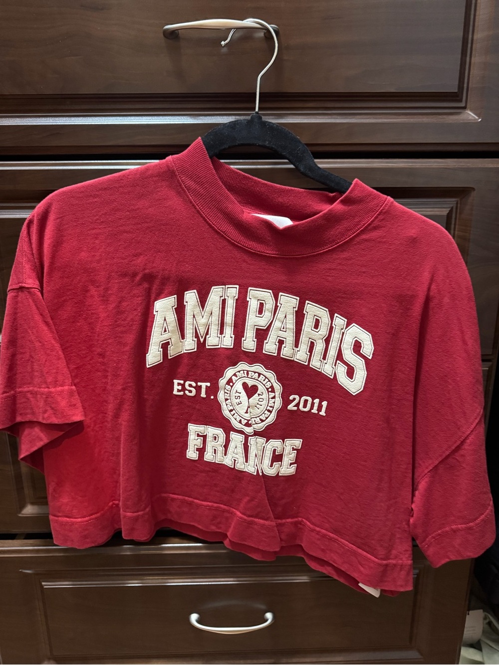 Ami Paris cropped tee